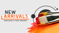Paint Brush Arrival Facebook Event Cover Design