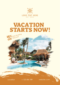 Vacation Starts Now Flyer Design