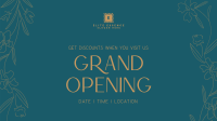 Floral Grand Opening Facebook Event Cover Image Preview