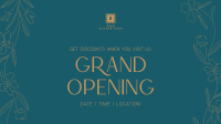 Floral Grand Opening Facebook event cover Image Preview