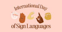 International Sign Day Facebook ad Image Preview