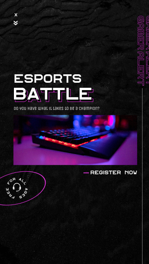 Esports Battle Facebook story Image Preview