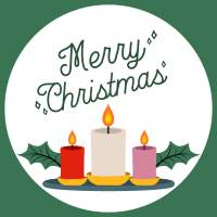 Christmas Candles Instagram post Image Preview