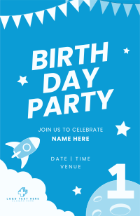 First Birthday Bash Invitation Design