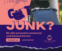 Junk Removal Service Facebook Post Design