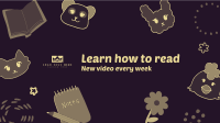 Simple Reading YouTube Banner Design