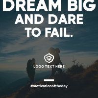 Dream Big Motivation Instagram post Image Preview