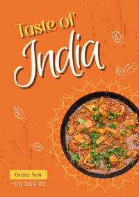 Taste of India Poster Design