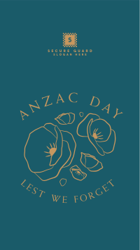 Anzac Day Minimalist Facebook story Image Preview