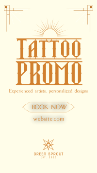 Tattoo Studio Promo TikTok Video Image Preview