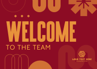 Corporate Welcome Greeting Postcard Design