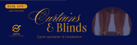 High Quality Curtains & Blinds Twitter Header Design