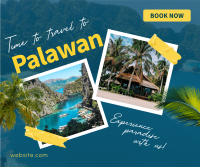 Palawan Paradise Travel Facebook Post Design