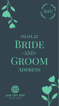 Bride & Groom Wedding Facebook story Image Preview