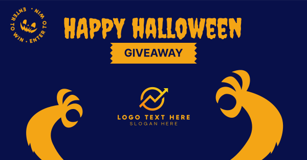 Happy Halloween Giveaway Facebook Ad Design Image Preview