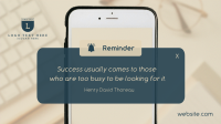 Business Quote Phone Reminder Animation Preview