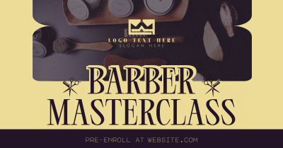 Retro Barber Masterclass Facebook ad Image Preview
