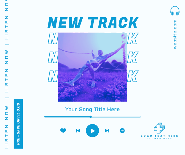 Listen To Our New Track Facebook Post Design Image Preview
