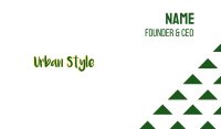 Green Tropical Wordmark Business Card Image Preview