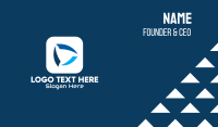 Blue Browser Application Business Card Preview