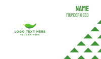 Green & Organic Business Card Preview