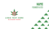 Cannabis Target Business Card Design