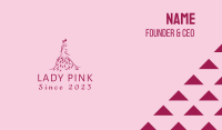 Pink Fashion School Business Card Image Preview