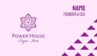Indian Flower Mandala Business Card Design