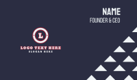 Masculine Athletic Lettermark Business Card Preview
