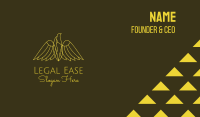 Yellow Eagle Monoline Business Card Image Preview