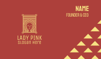 Gold Salon Lady  Business Card Image Preview