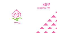 Pink Fire Flower Business Card Image Preview