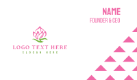 Pink Fire Flower Business Card Image Preview