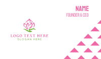 Pink Fire Flower Business Card Preview