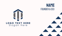 Corporate Hexagon Company Business Card Image Preview