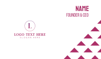 Feminine Gradient G Business Card Preview