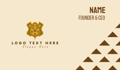 Gold Star Insignia  Business Card Image Preview