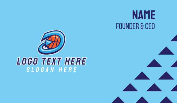 Basketball Team Letter D  Business Card Design Image Preview