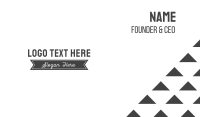 Black & White Business Card Preview