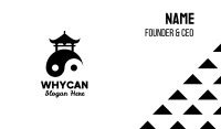 Yin Yang Peace Pagoda Business Card Image Preview