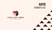Layer Cake Slice Business Card Preview