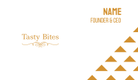 Elegant Gold Wordmark Business Card Image Preview