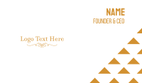 Elegant Gold Wordmark Business Card Preview