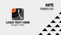 Record Player App  Business Card Image Preview