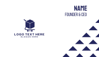 Box Shopping Cart Business Card Preview