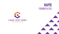 Hexagon Tech Letter G Business Card Preview