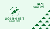 Simple Green Tech Company  Business Card Design