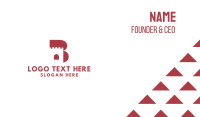 Castle Tower Letter B Business Card Preview