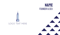 Blue Empire State Business Card Preview