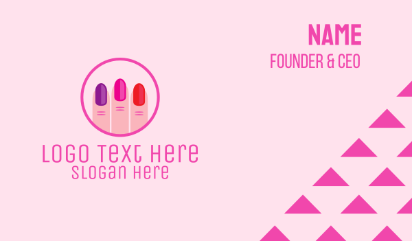 Manicure Nail Spa Salon Business Card Design Image Preview